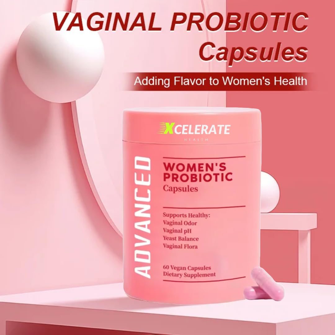 Women Health Feminine Probiotic – Vaginal Health, PH Balance & Digestive Support – Women’s Daily Lactobacillus for Feminine Care & Gut Vaginal Odor & Flora – 60 CAPS