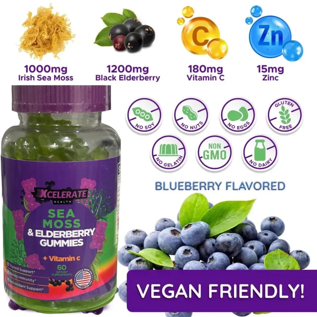 Sea Moss and Elderberry Gummies: Boost Your Health with The Ultimate Superfood Snack!