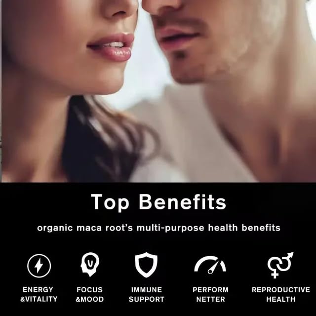 Xcelerate Health PowerBoost 40:1 Extract Black Maca + Ashwagandha by – Energy, Focus, Libido & Vitality Support – Herbal Adaptogen Blend for Men & Women – 60 CAPS 40,000 MG