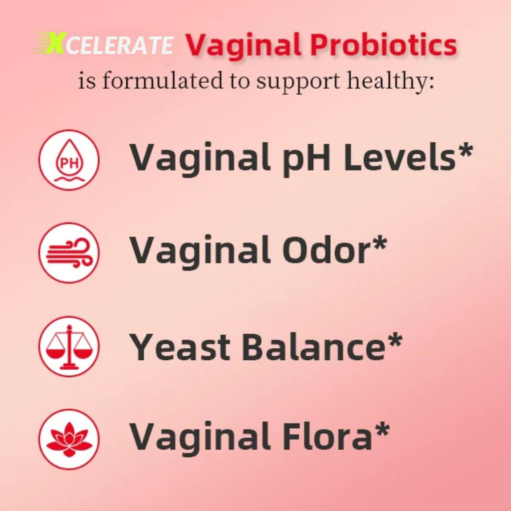 Women Health Feminine Probiotic – Vaginal Health, PH Balance & Digestive Support – Women’s Daily Lactobacillus for Feminine Care & Gut Vaginal Odor & Flora – 60 CAPS