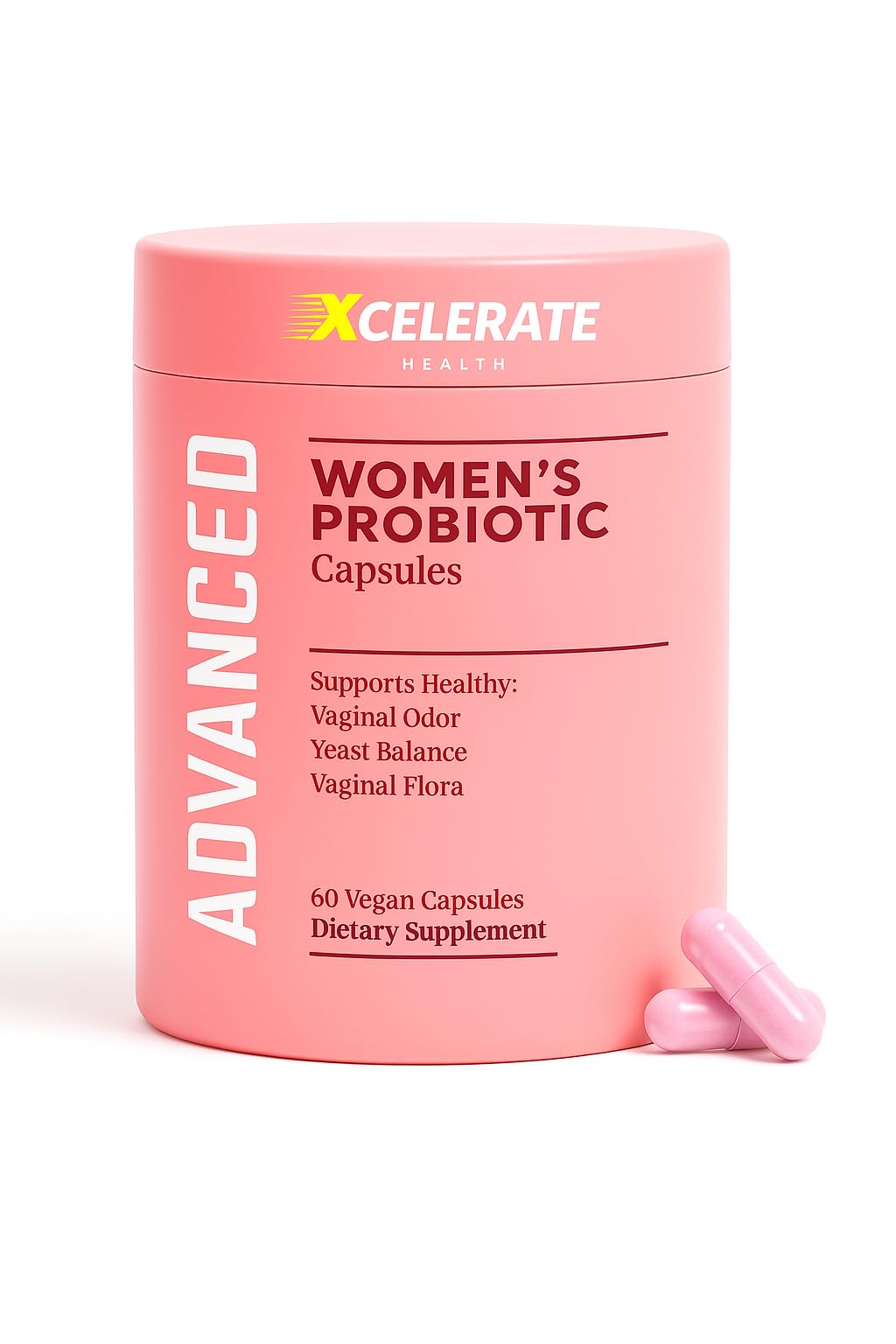 Women Health Feminine Probiotic – Vaginal Health, PH Balance & Digestive Support – Women’s Daily Lactobacillus for Feminine Care & Gut Vaginal Odor & Flora – 60 CAPS