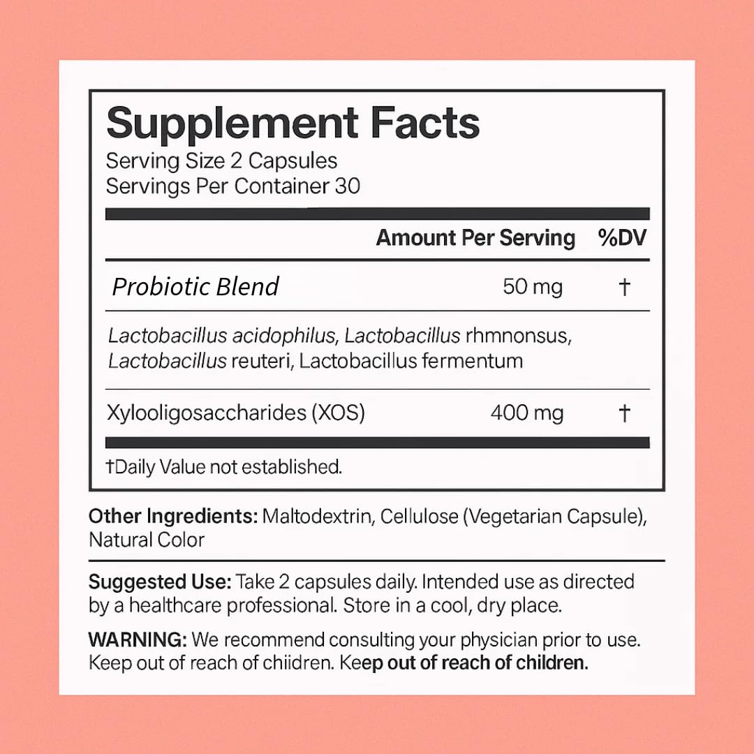 Women Health Feminine Probiotic – Vaginal Health, PH Balance & Digestive Support – Women’s Daily Lactobacillus for Feminine Care & Gut Vaginal Odor & Flora – 60 CAPS