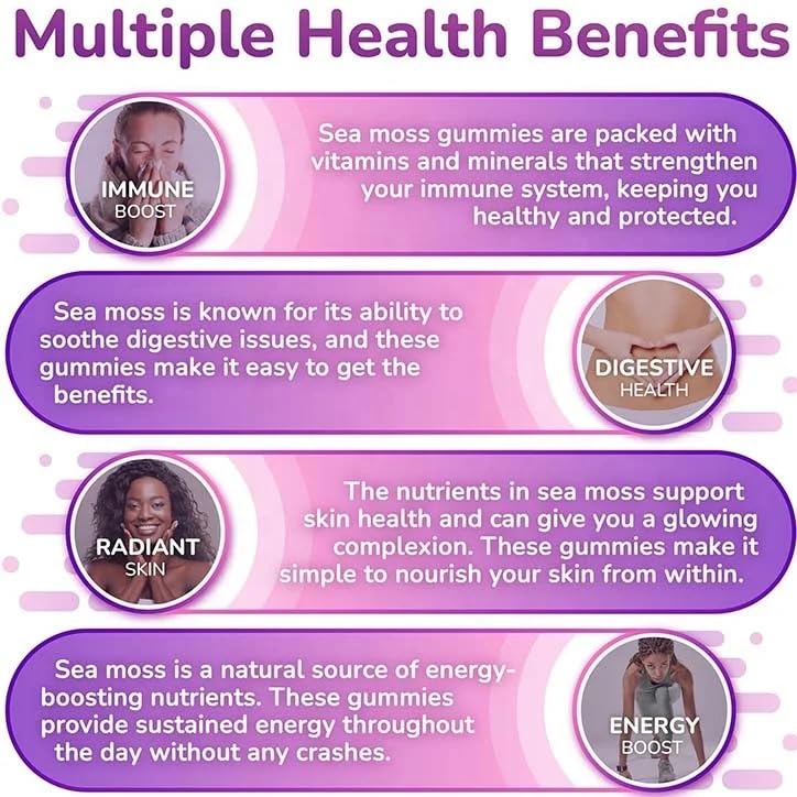 Sea Moss and Elderberry Gummies: Boost Your Health with The Ultimate Superfood Snack!