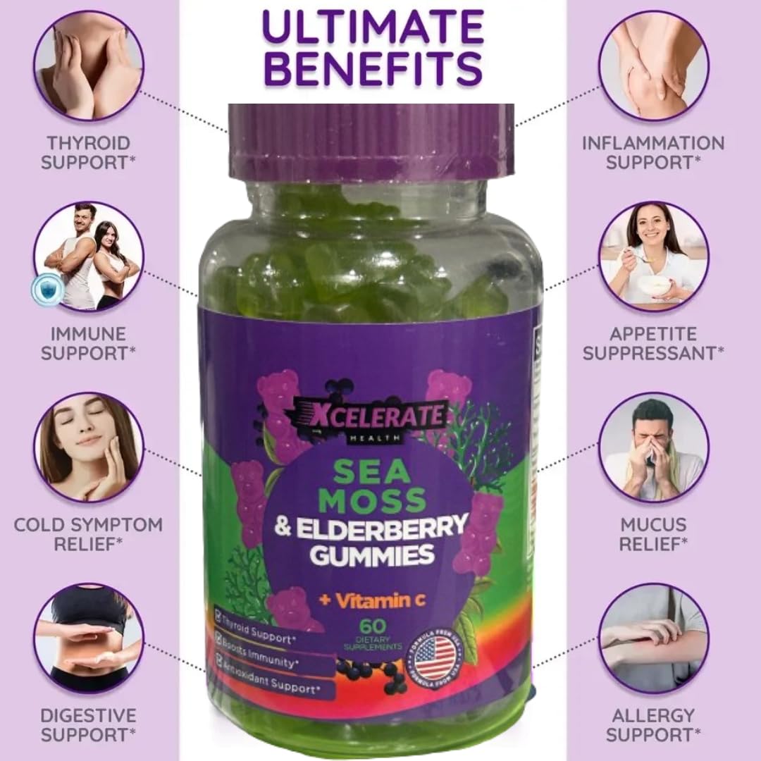 Sea Moss and Elderberry Gummies: Boost Your Health with The Ultimate Superfood Snack!