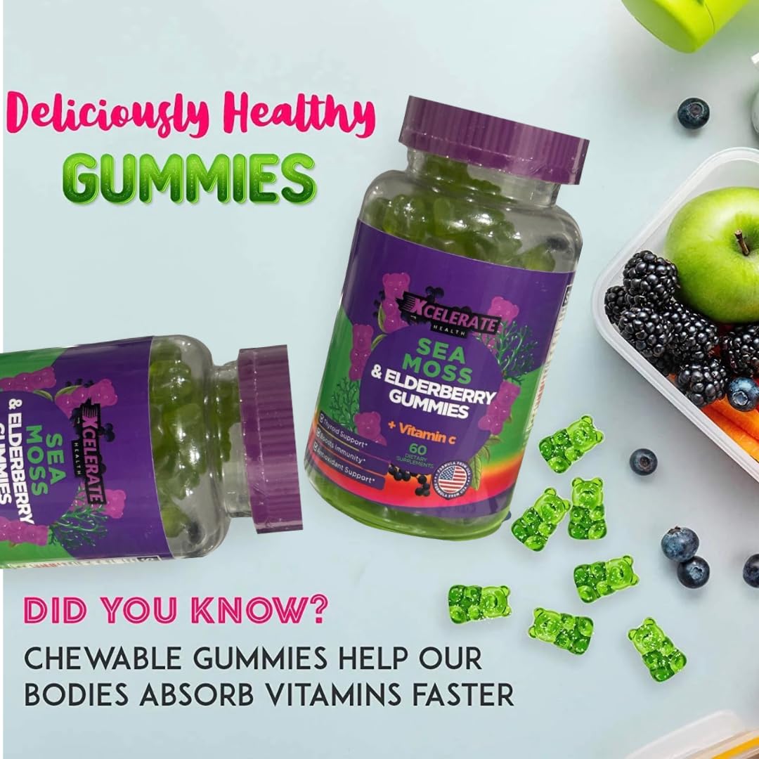Sea Moss and Elderberry Gummies: Boost Your Health with The Ultimate Superfood Snack!